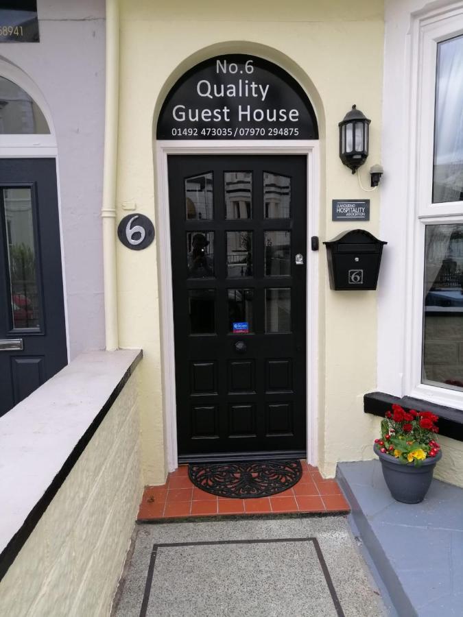 No 6 Quality Guesthouse Llandudno Buitenkant foto